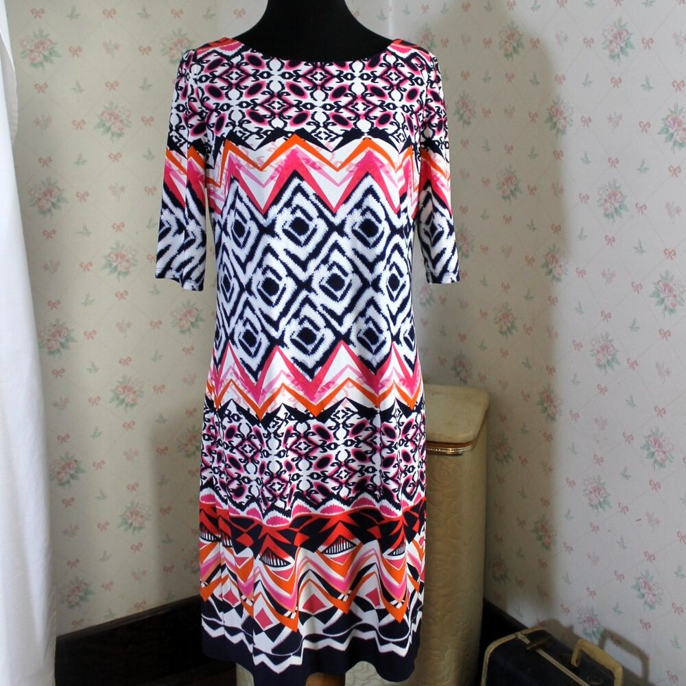 Vince Camuto Short Sleeve Sheath Career Office Dress, 8